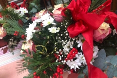 Blumen von Schülern für Lehrer zu Weihnachten